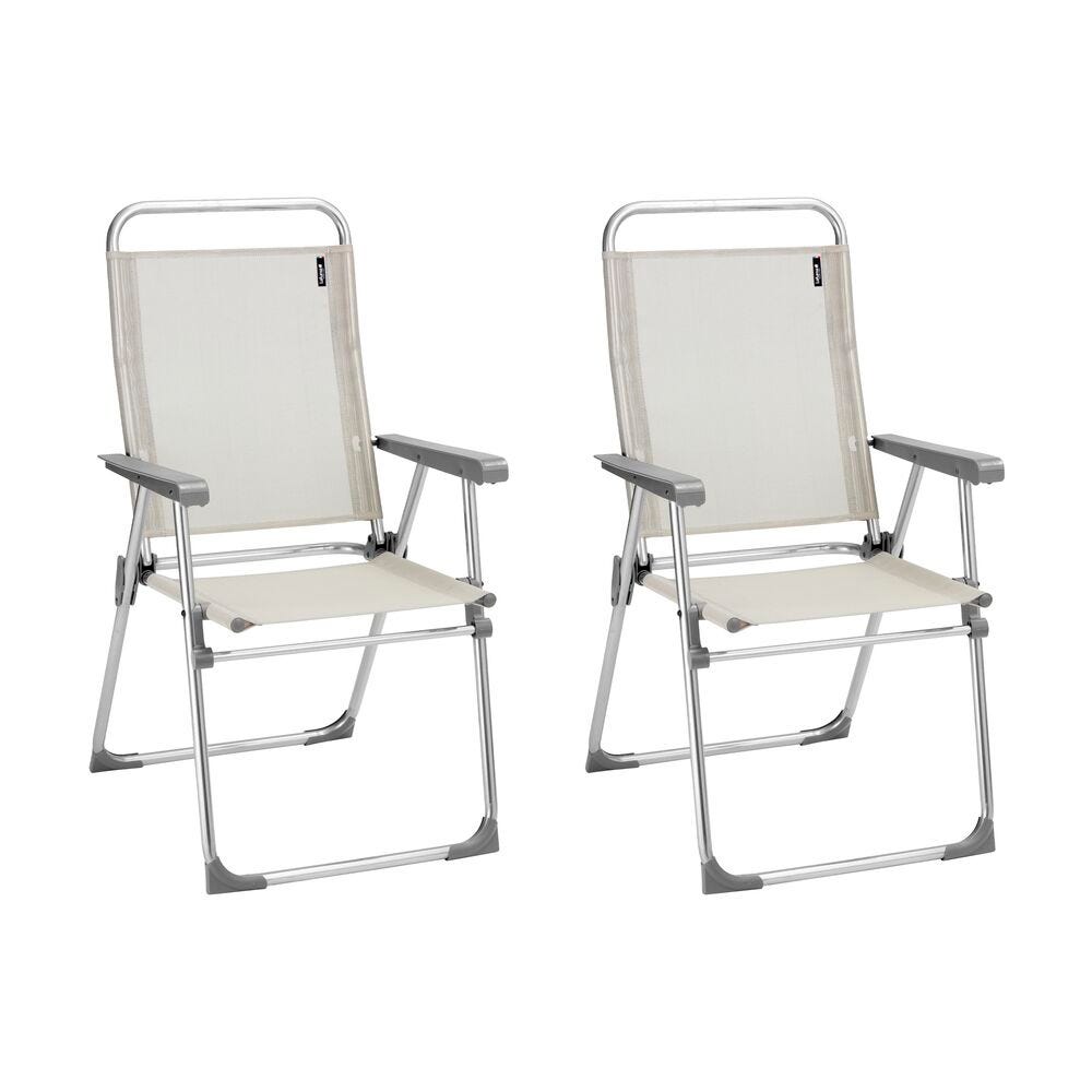 Set aus 2 ultraleichten Klappstühlen Alu Victoria Batyline® Iso Seigle