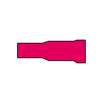 Carpoint Rondstekkerbus 548 Ø 4.0mm rood blister 10 Stuks