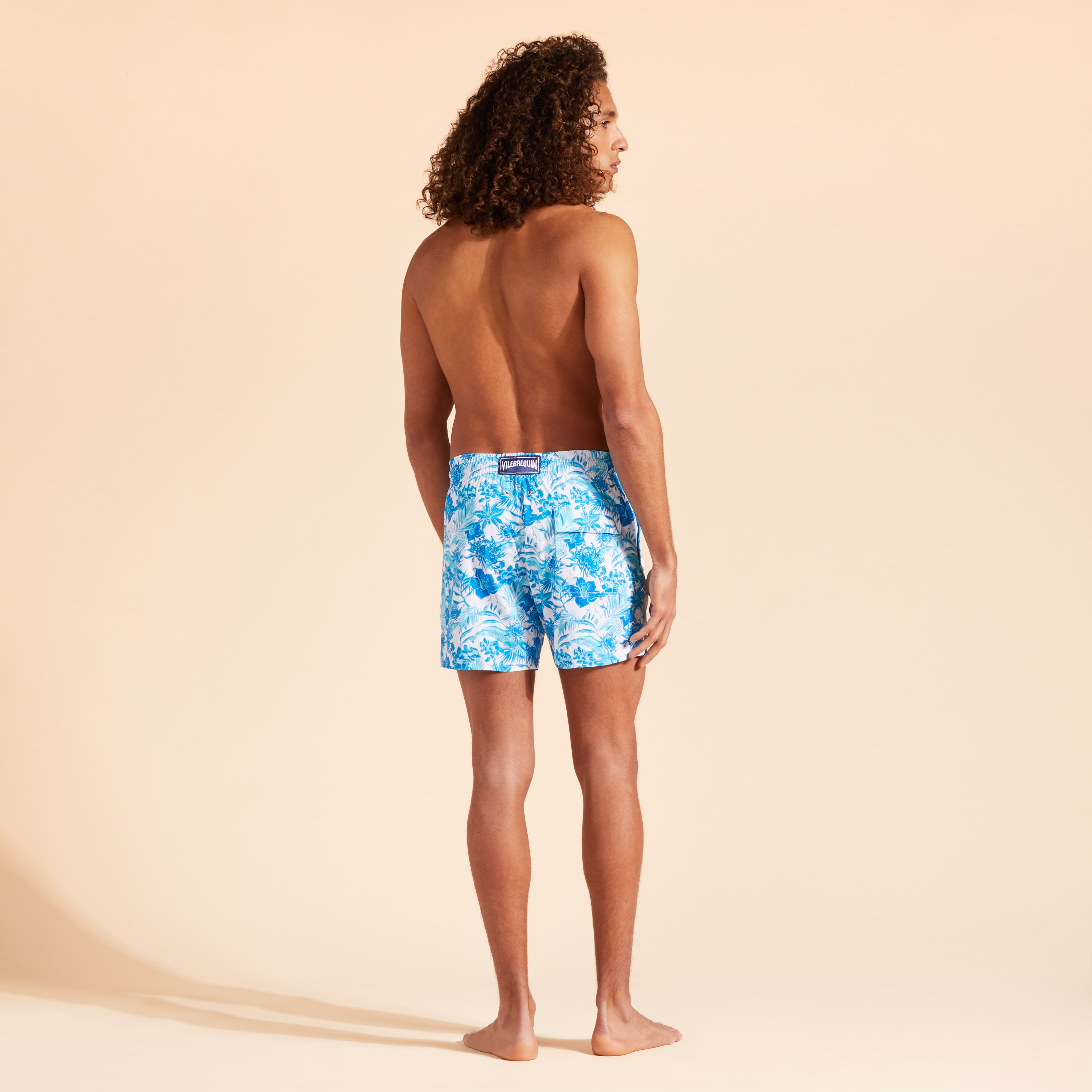 Maillot de Bain Court Stretch Homme Tahiti Flowers