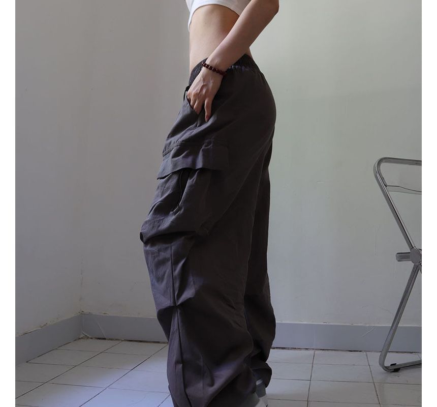 Phiyena - Cargo joggingbroek met lage taille