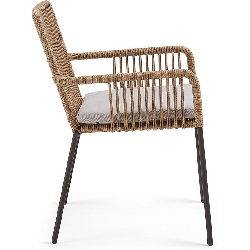 Chaise Samanta - corde - pieds acier galvanisé