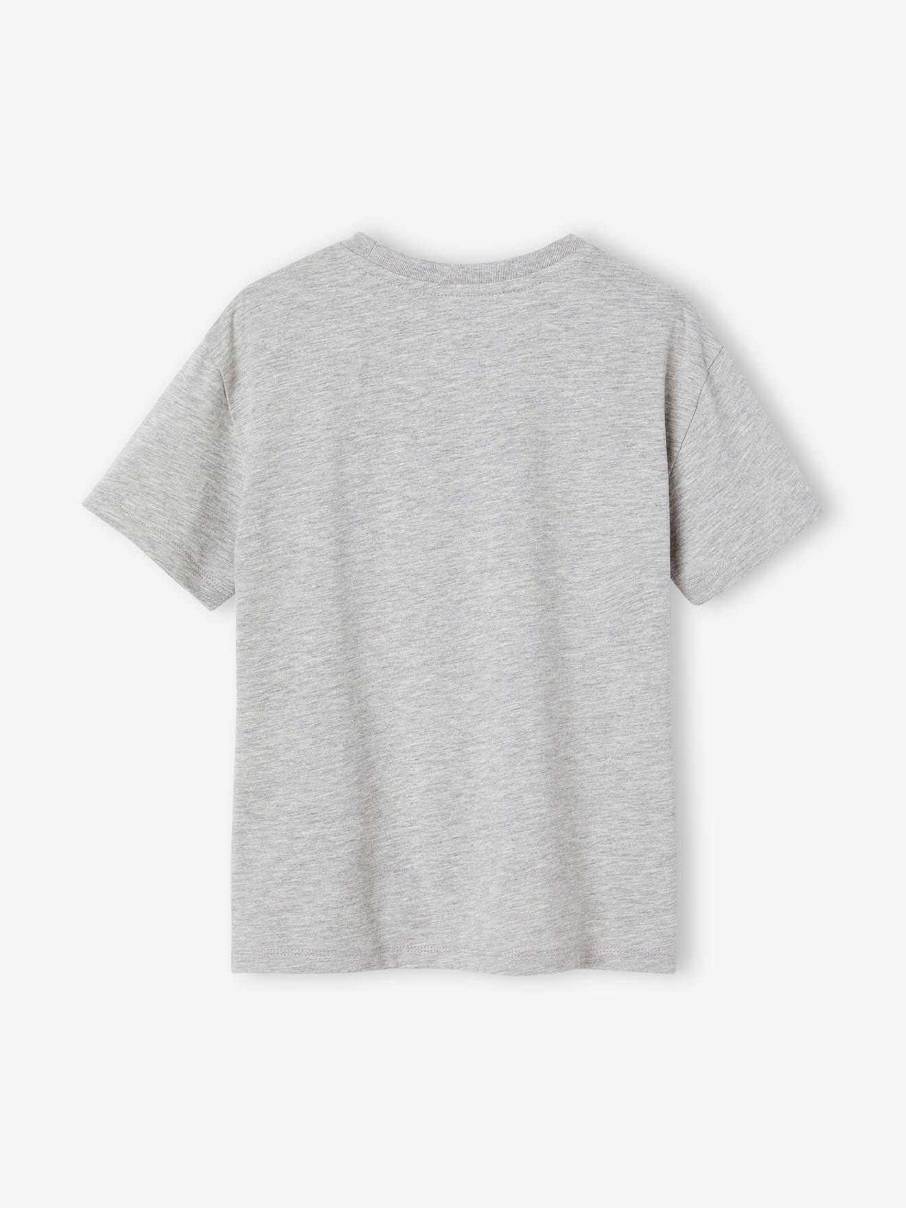 Camiseta azul marinho com lantejoulas e estampa de astronauta para meninos