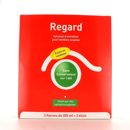 Regard solution entretien lentilles souples
