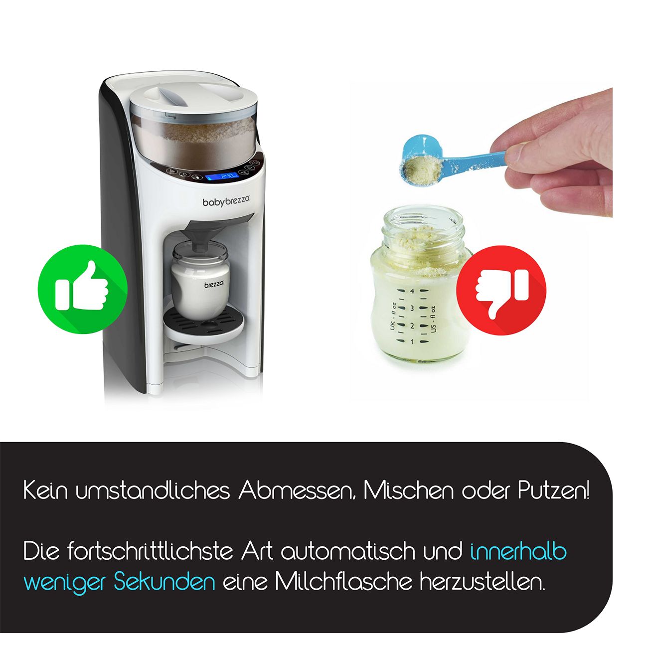 Baby Brezza Formula Pro Advanced, weiß schwarz