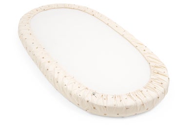 Stokke Sleepi Seng V3 Stretchlaken, Flower Ecru