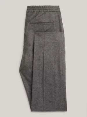 Terno de flanela lavável de corte slim