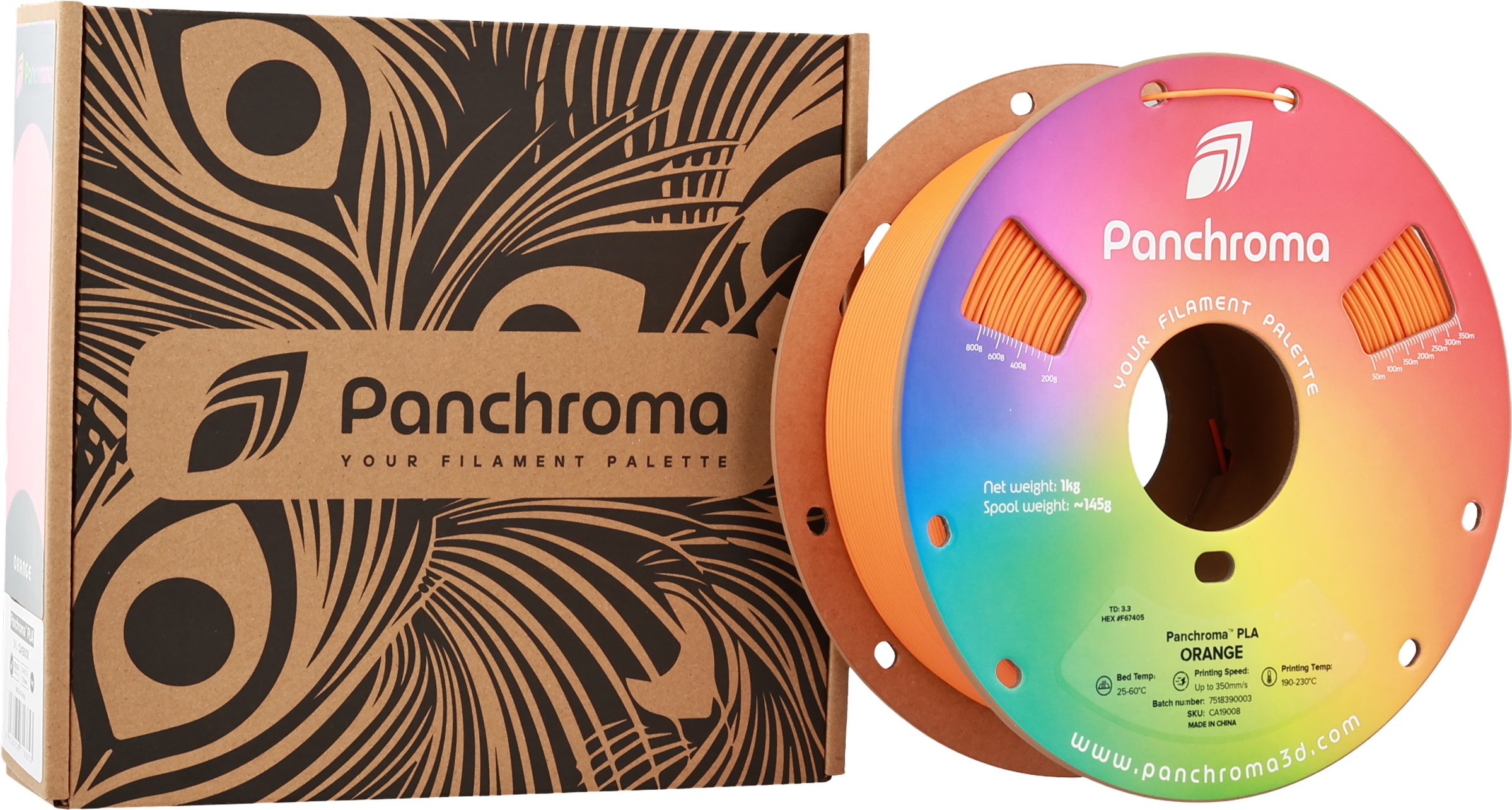 Polymaker  Panchroma™ PLA Orange, 1,75 mm / 1000 g    High-Speed Filament in Orange