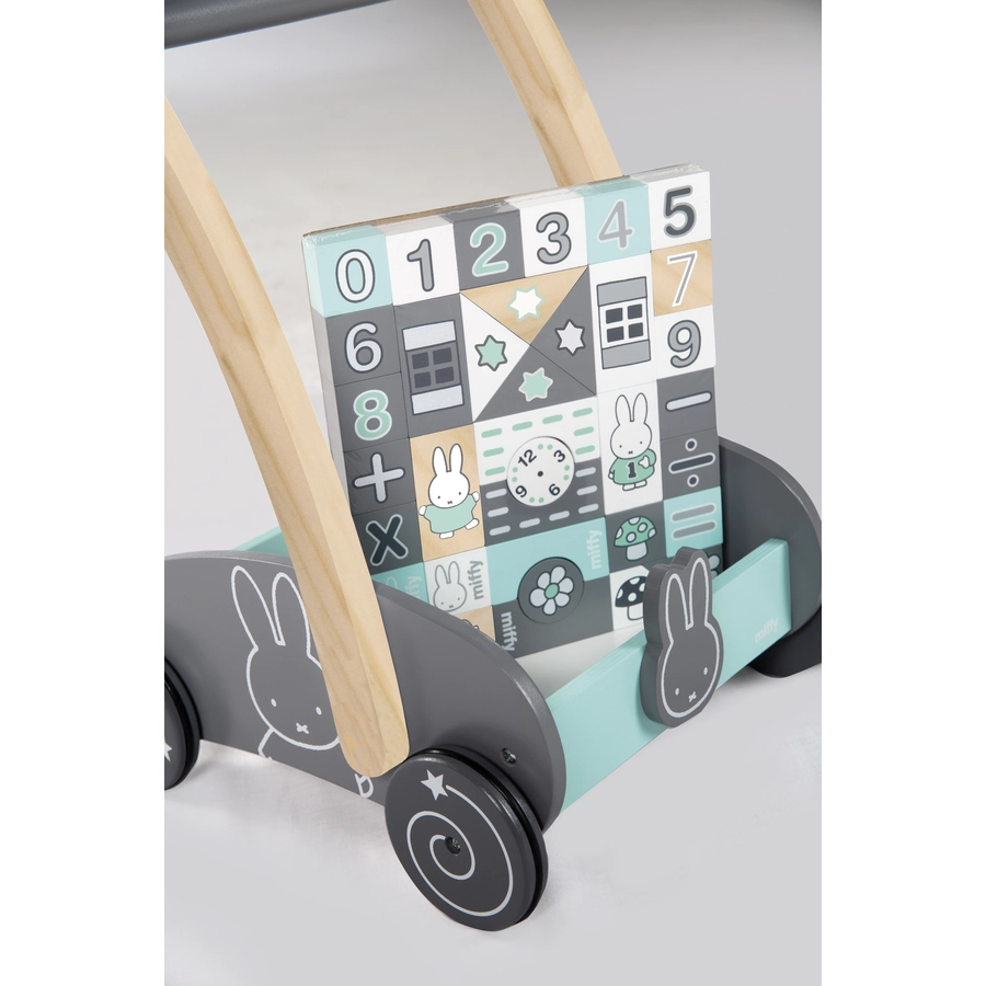 roba Schiebewagen Miffy mit Bauklötze-Set 35-tlg.