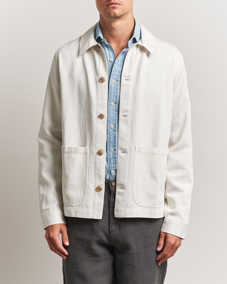 A Day's March Imola Hemp Overshirt Ecru