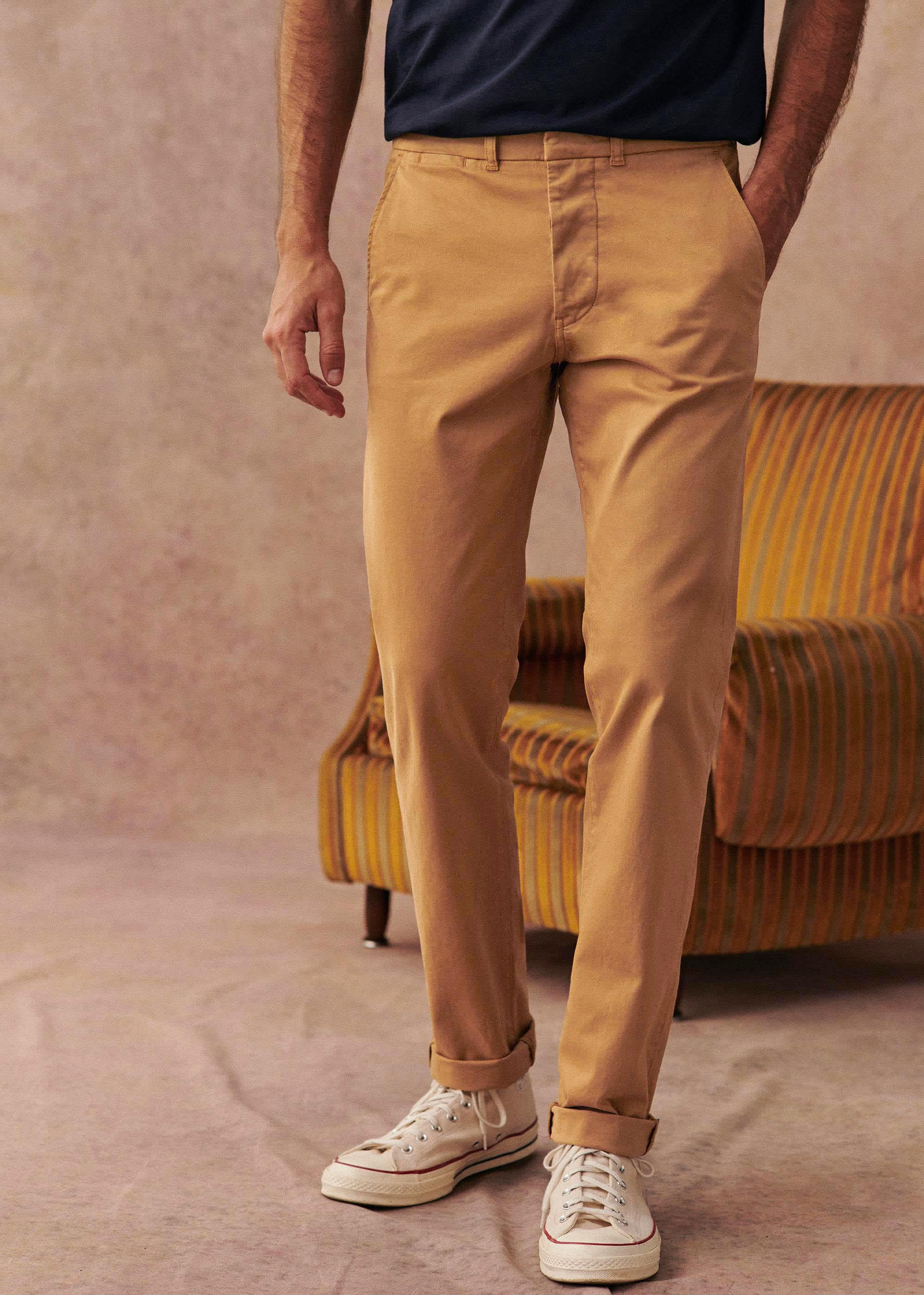 Chino Tom - Beige - E-SHOP/BAS Pantalons 5905606