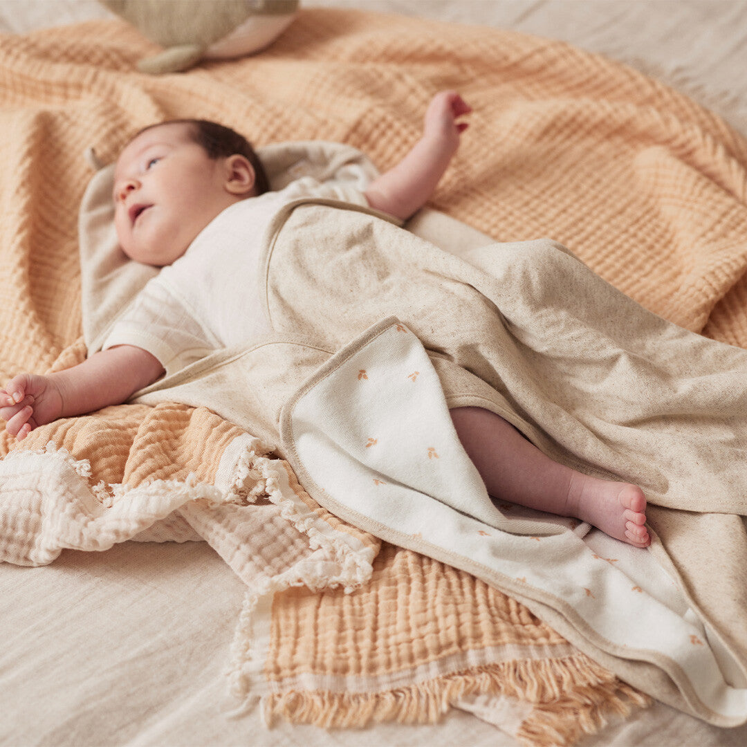Jollein badcape harvest - naturel - 75x75 cm