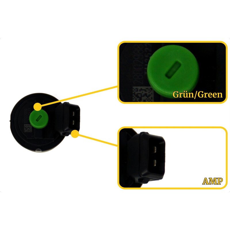 Landi Renzo MED Injektor GI25-22 grün - AMP/Bosch Stecker