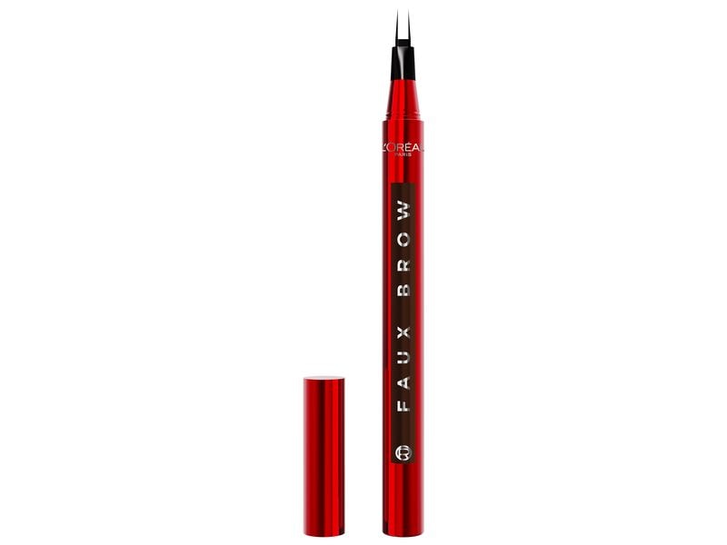 L'Oréal Paris Augenbrauenstift Infaillible Faux Brow Dark B Augenbrauenstift mit innovativer Doppelspitze für natürliche, volle Augenbrauen