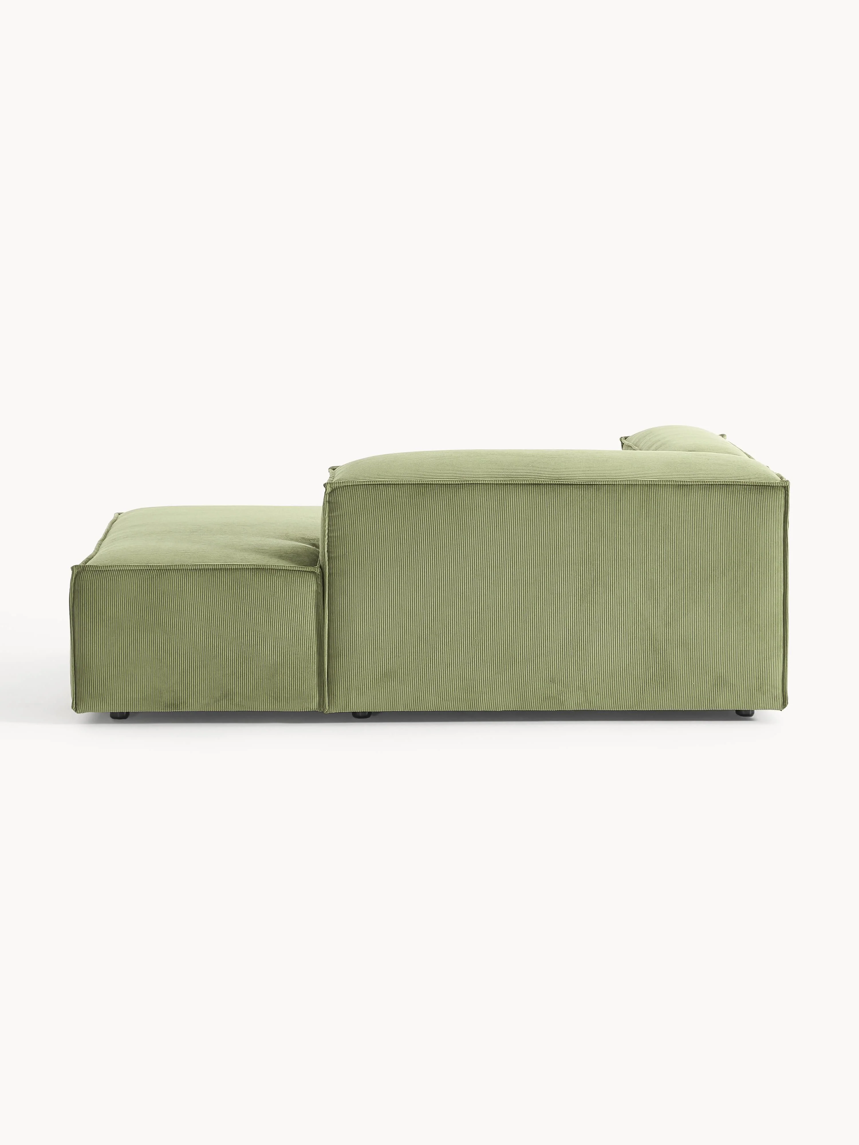 Chaise longue hoekmodule Lennon van corduroy