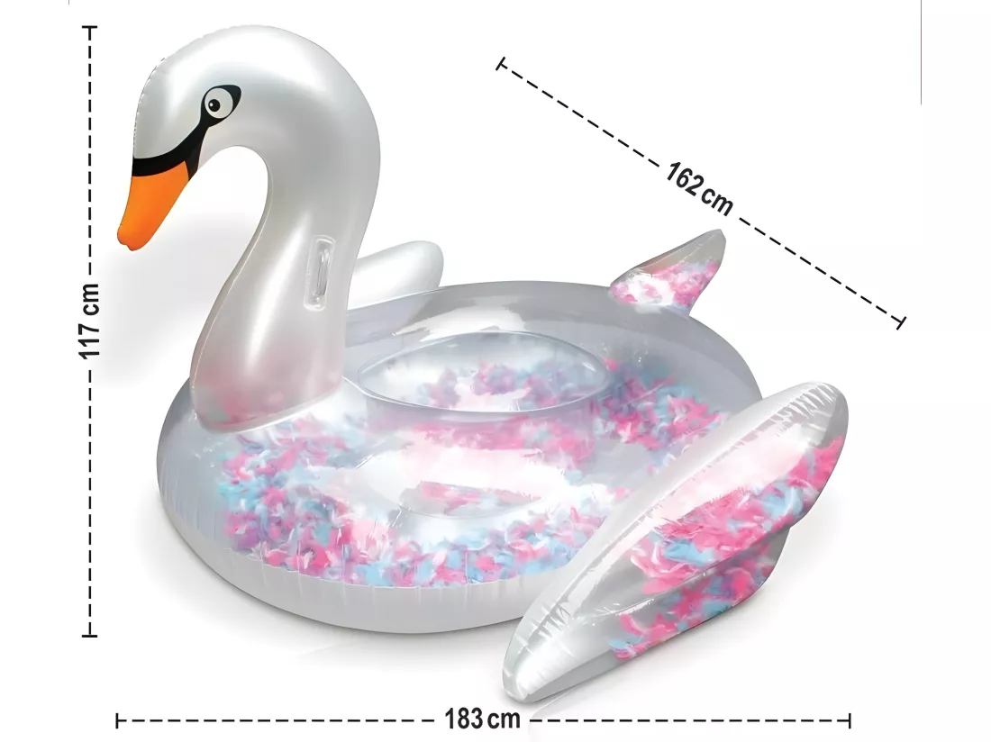 Ballon flotteur SIGNE gonflable pour piscines XXL 183x162x117 cm pour adultes et enfants à partir de 14 ans Bouée de natation