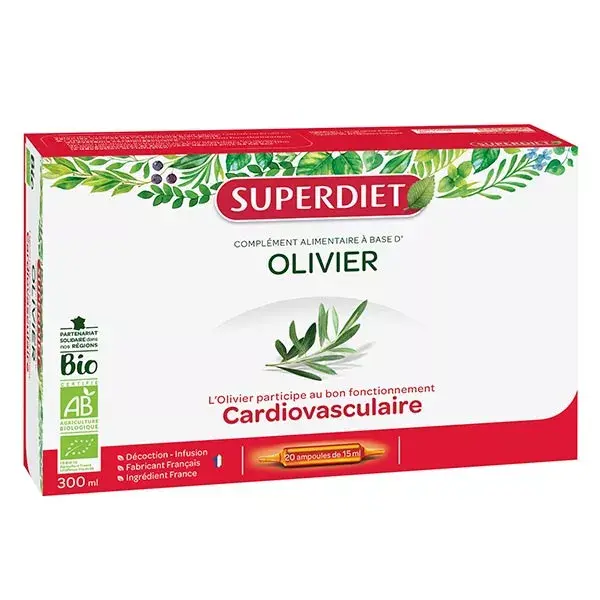 Superdiet Olivier Bio 20 ampoules
