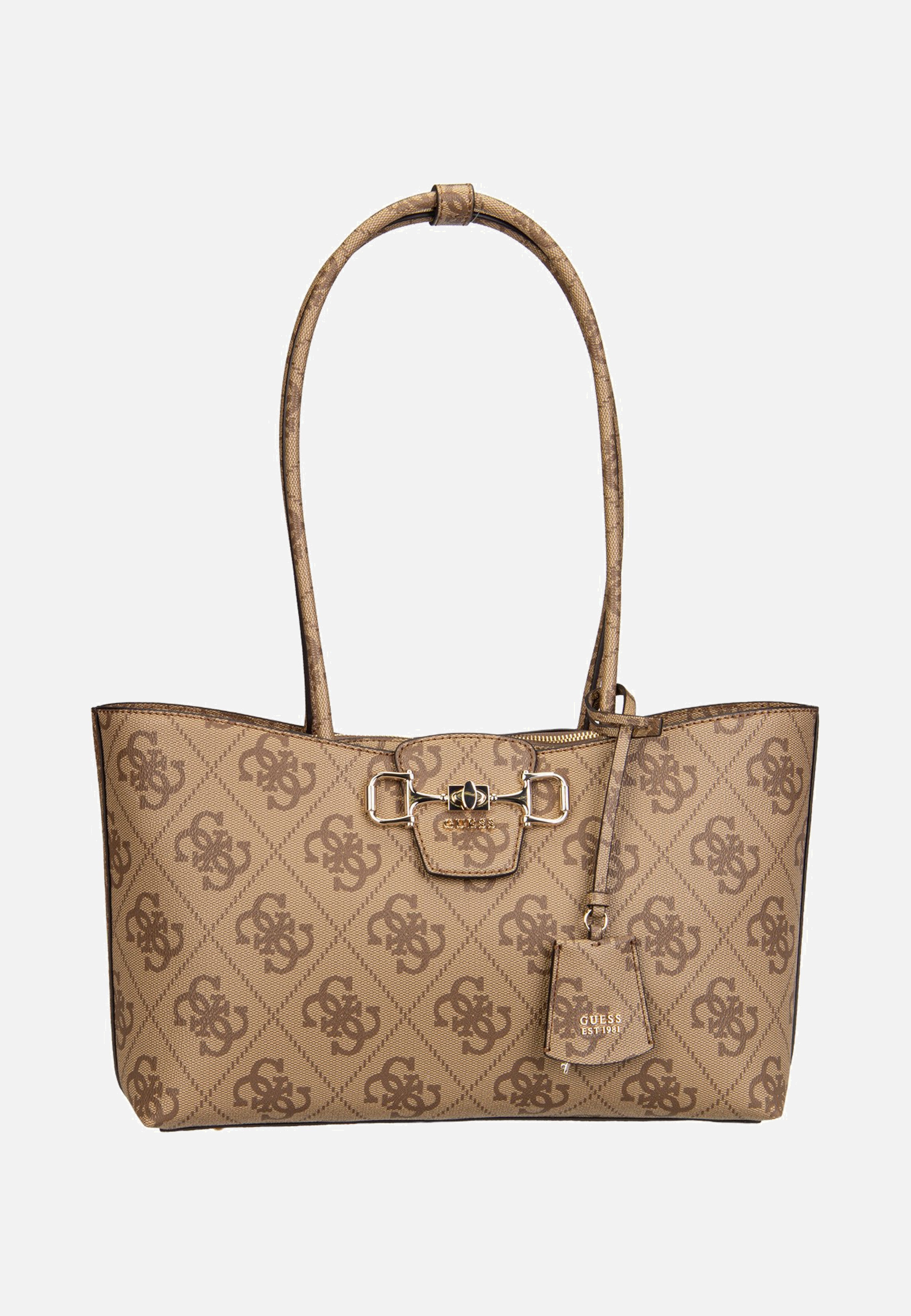 Janie Logo Girlfriend Carryall Latte Logo - Shopper