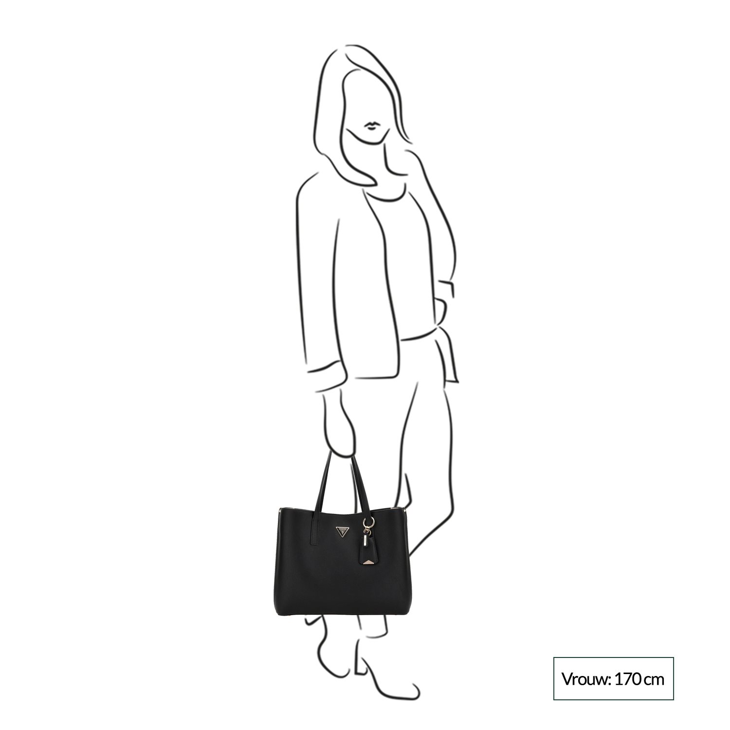 Guess Meridian Girlfriend Tote black