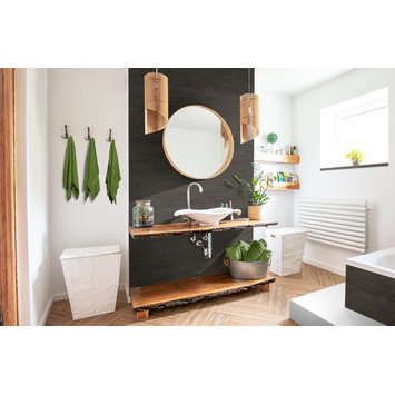 Grosfillex paneel GX Wall  PVC Donker eiken 15x90 cm 2,025 m²