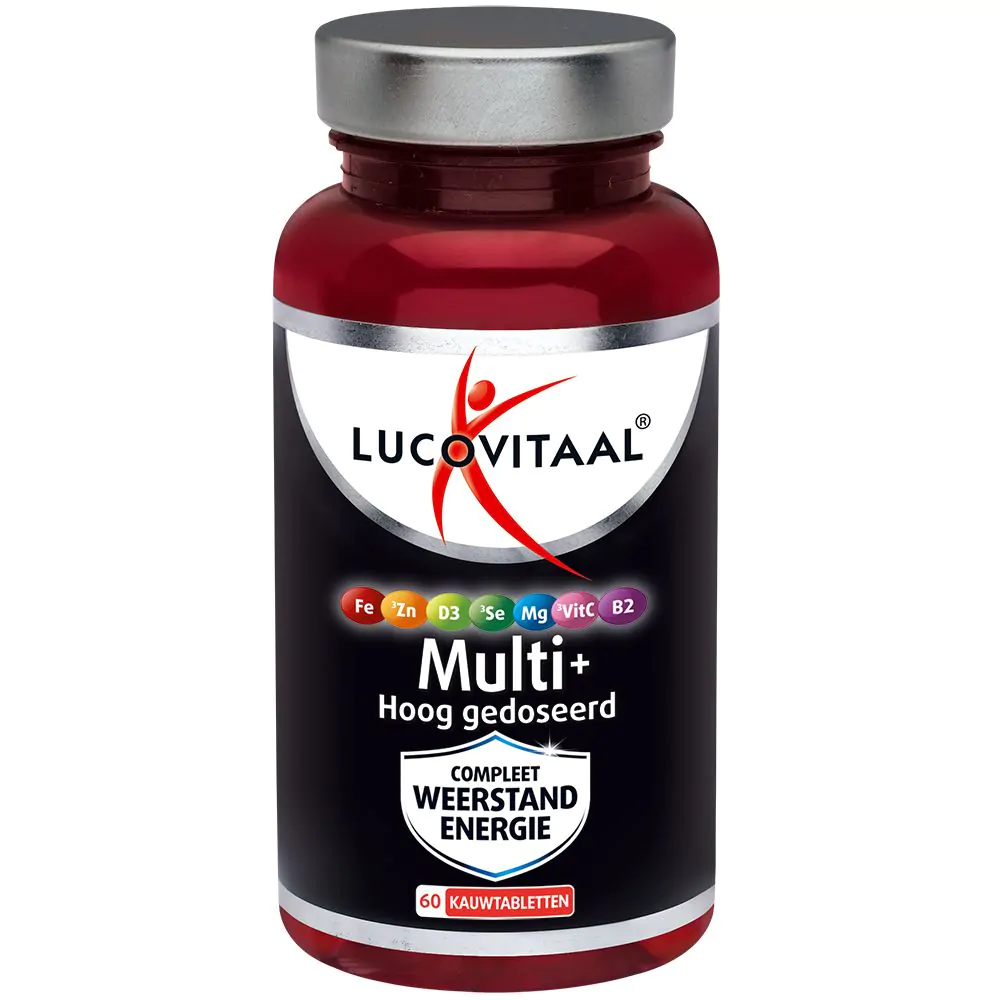 Multi+ Hoog gedoseerd 60 kauwtabletten