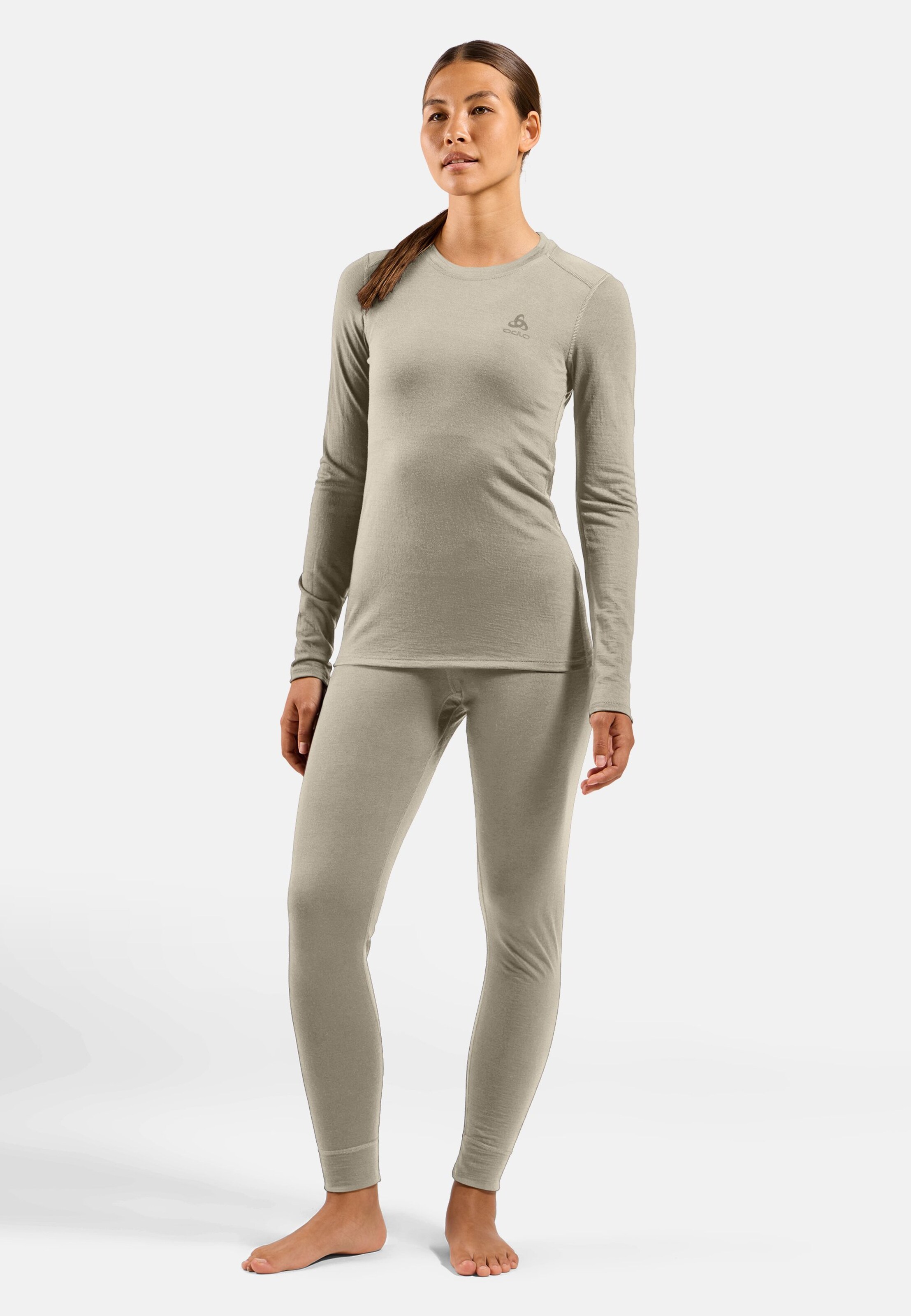 Natural Merino 160 Base Layer Langarmshirt in agate gray
