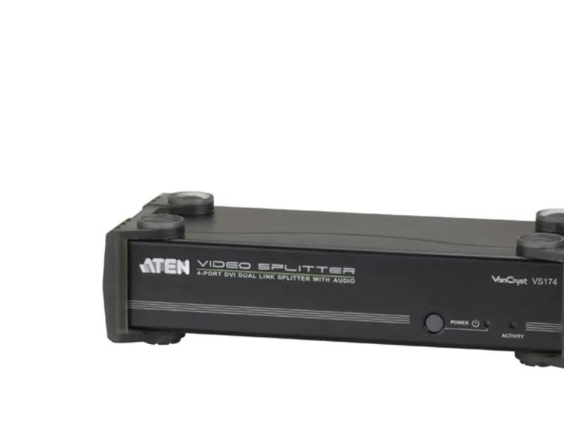 ATEN VanCryst VS174 - Video-/audiosplitter - 4 x DVI   4 x audio - desktop