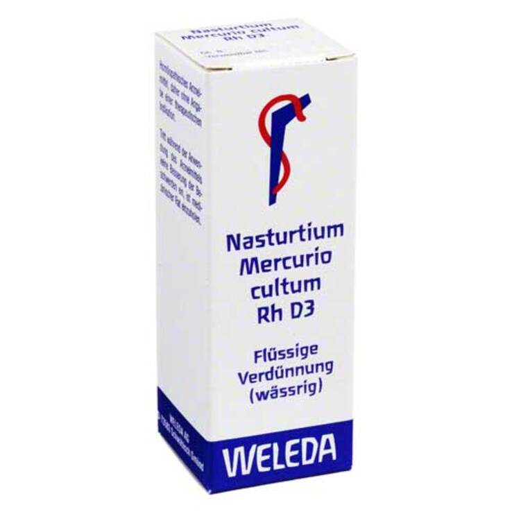 Nasturtium Mercurio Cultum Rh D 3 Presssaft Dil., 20 ml