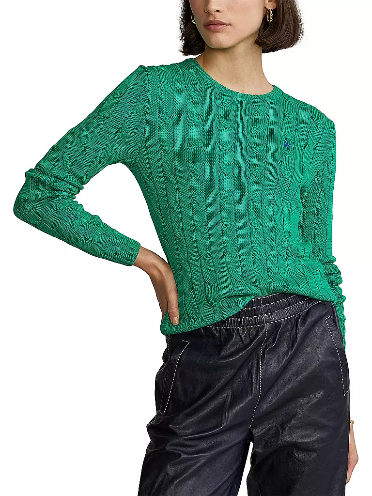POLO RALPH LAUREN Pullover Slim Fit JULIANNA grün
