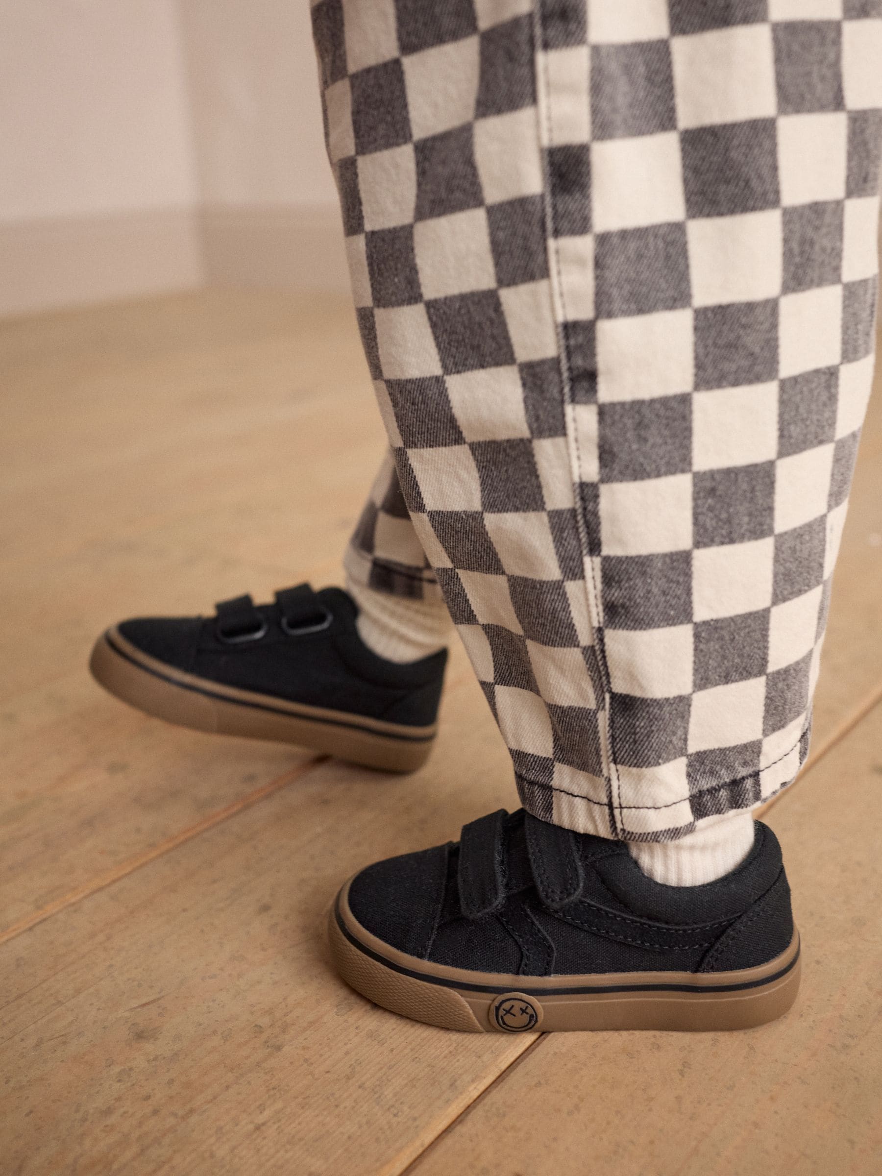 Zwart - Klittenbandsluiting Skate Trainers