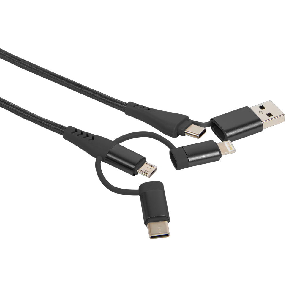 Câble de charge et transfert de données multi USB 2m