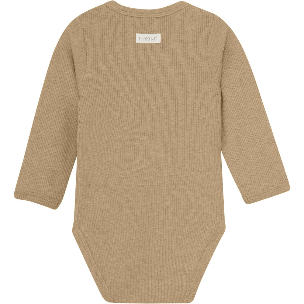 Køb FIXONI Macaroon Melange Wrap Body LS Mélange Rib