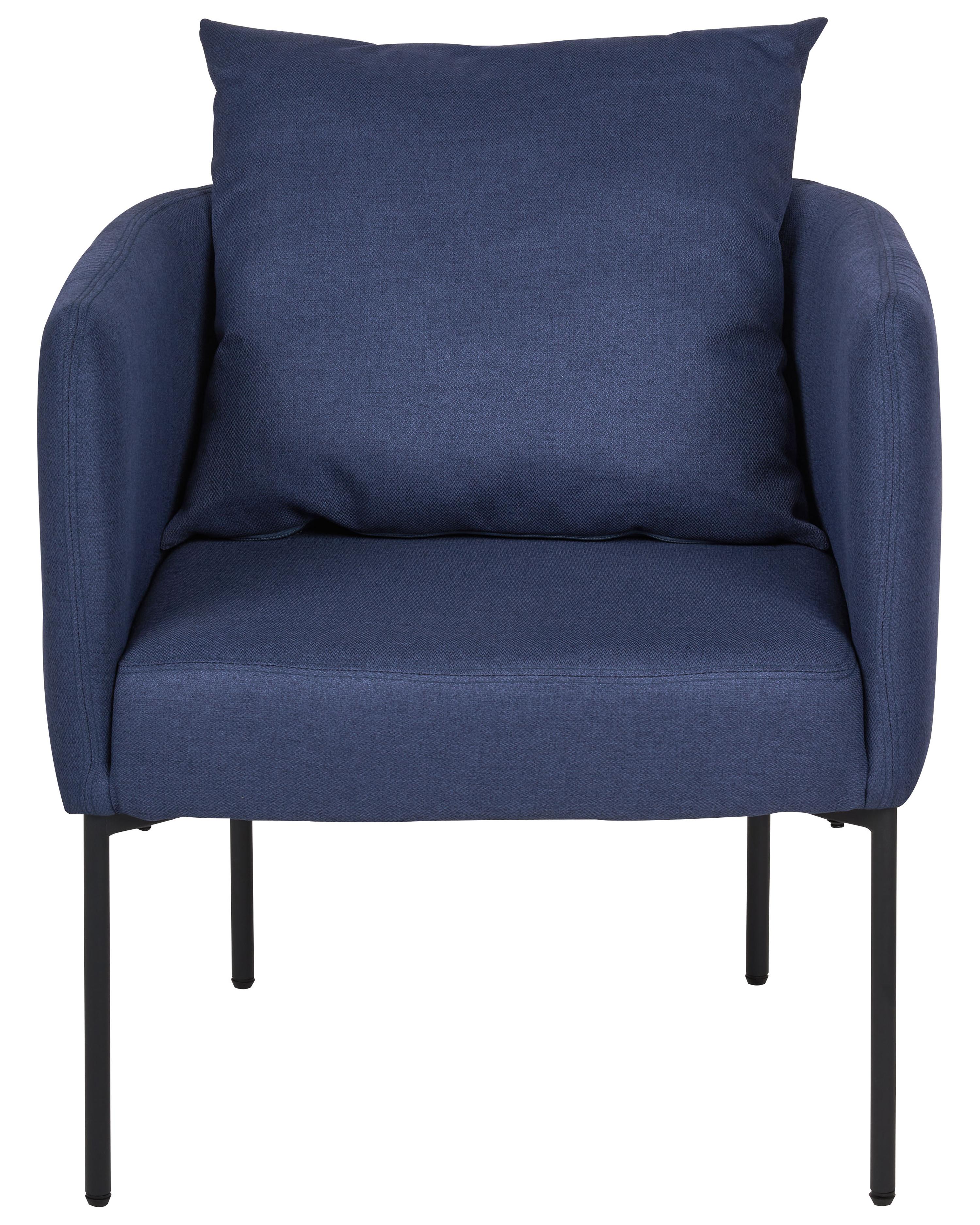 Fauteuil MALMOS Stof Donkerblauw