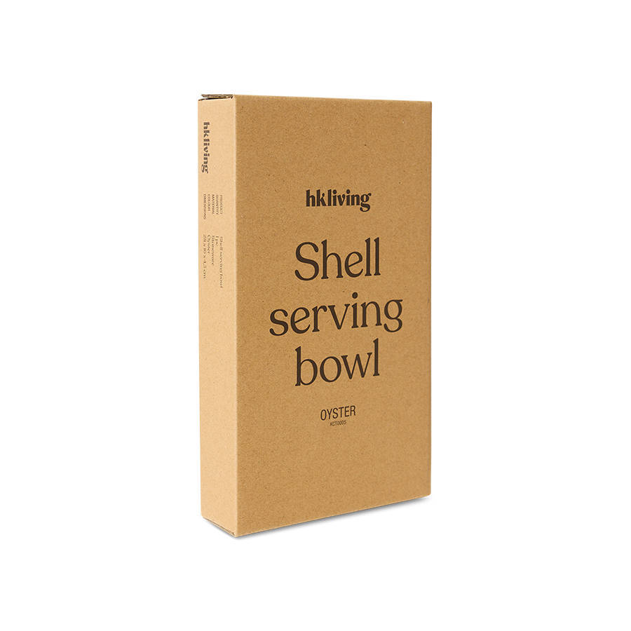 HKLIVING Shell serveerschaal - oyster