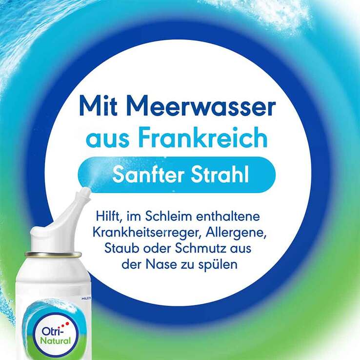OtriNatural Nasenreinigung Soft, isoton, 0,9 % NaCl, 100 ml