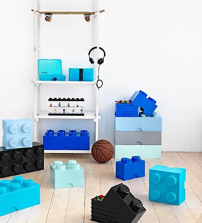 LEGO? Storage Opbevaringsboks - 8 Knopper - 50x25x18 - Lysegrå