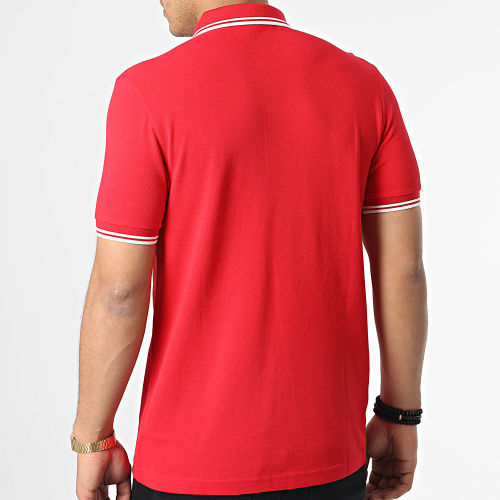 Polo Manches Courtes Twin Tipped M3600 Rouge Blanc