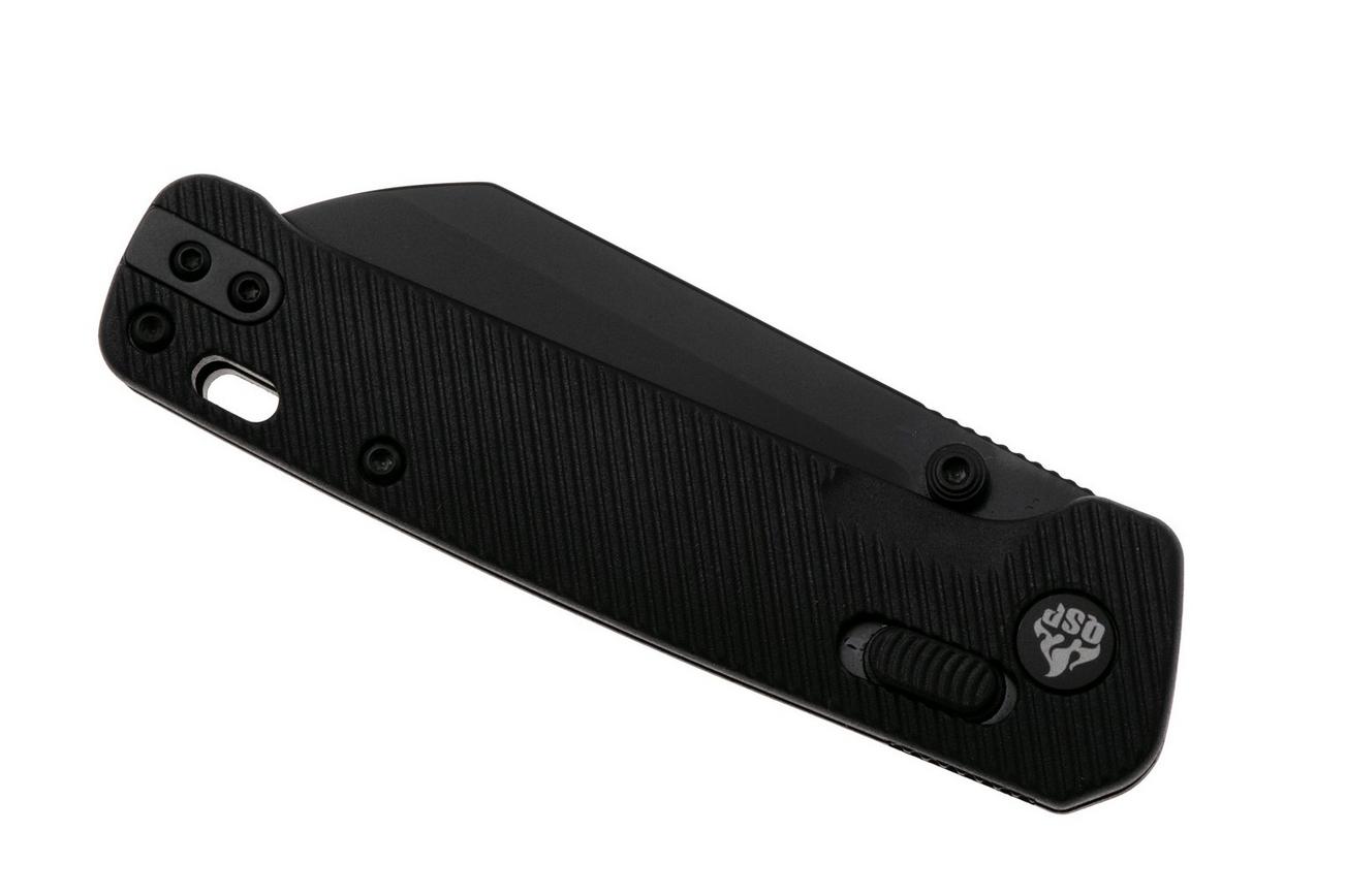 QSP Knife Penguin Glyde QS130GL-A2 PVD 14C28N, Black FRN, zakmes