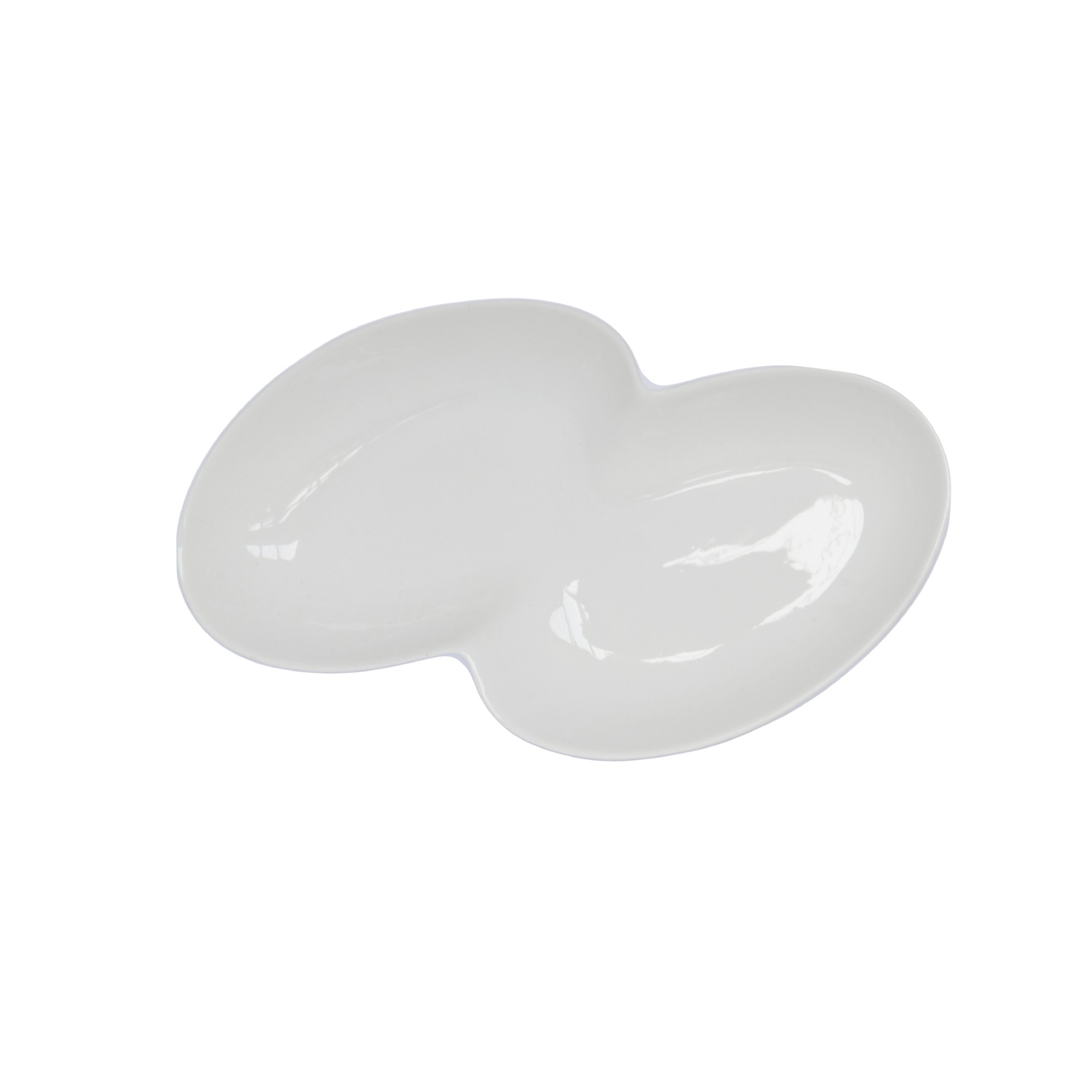 Schale 'Cloud' S, weiß, B 23 cm, T 11 cm, H 3 cm von fischer's lagerhaus