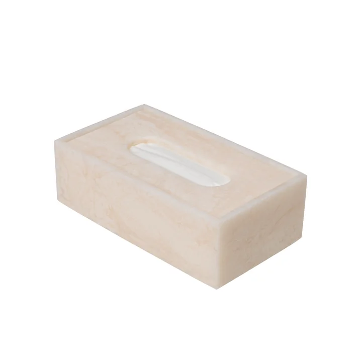 Ferm Living - Mist Kosmetiktücherbox, pearl