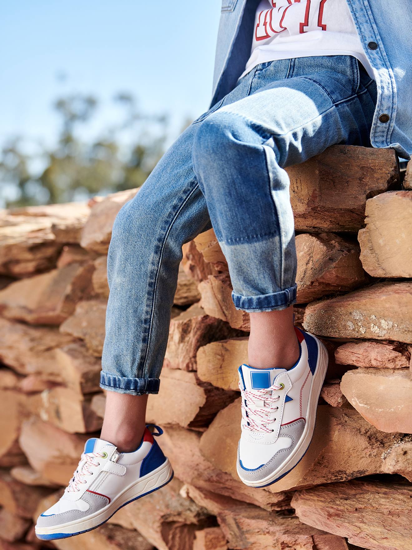 Calça jeans reta 