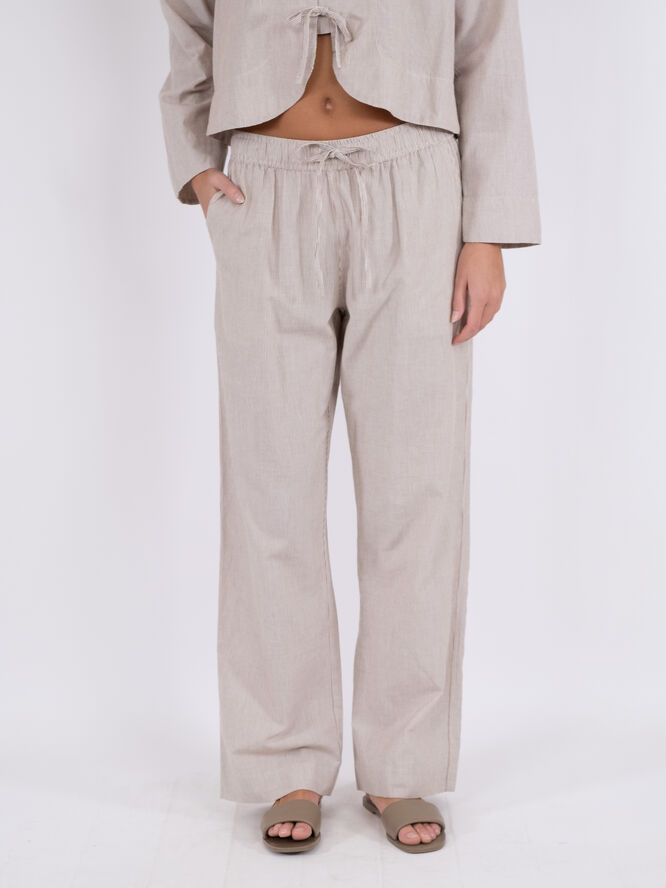 Neo Noir Sonar Mini Stripe Pants Sand/strib