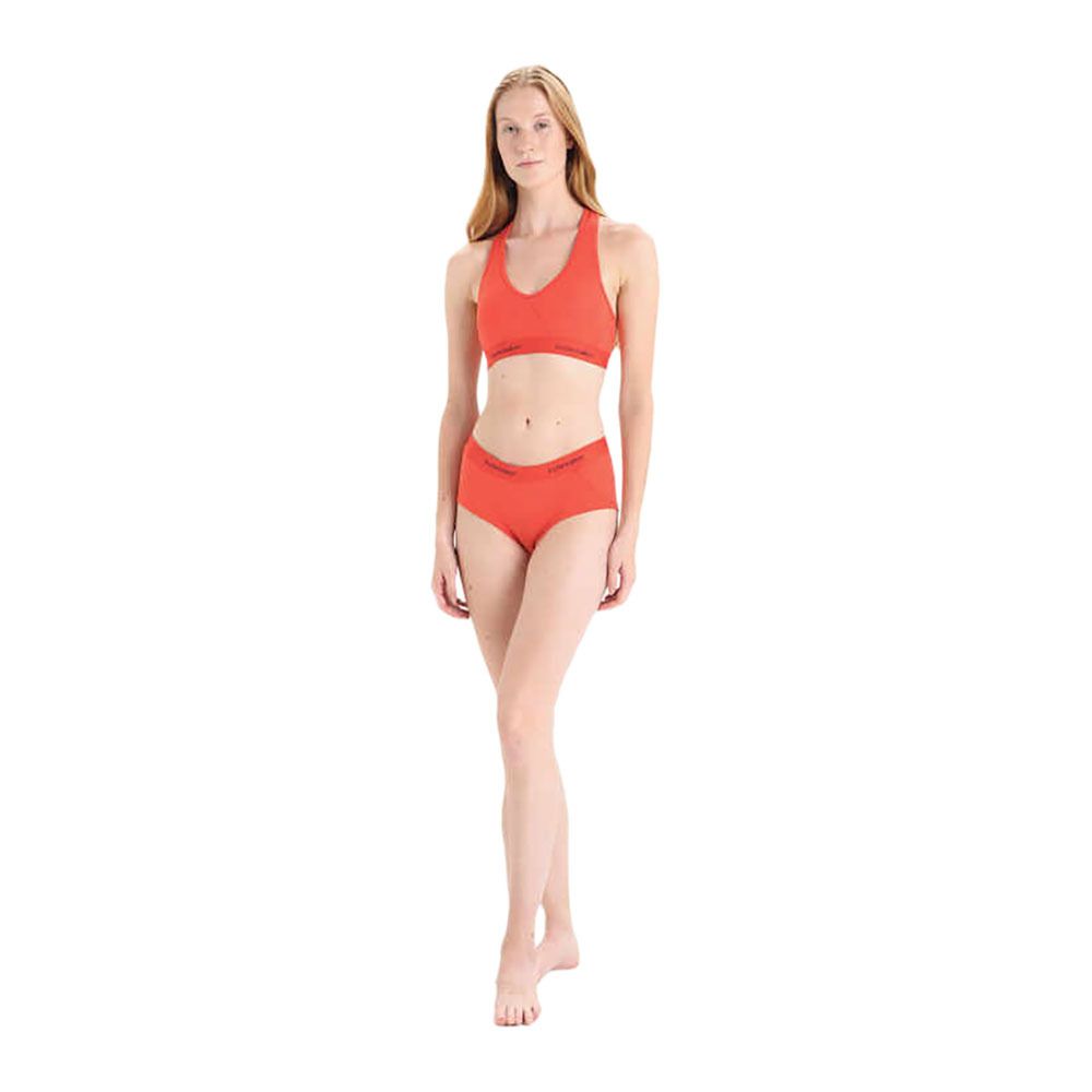 Icebreaker SPRITE RACERBACK - Brassière Femme vibrant earth