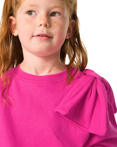 pull fille nœud rose   rose