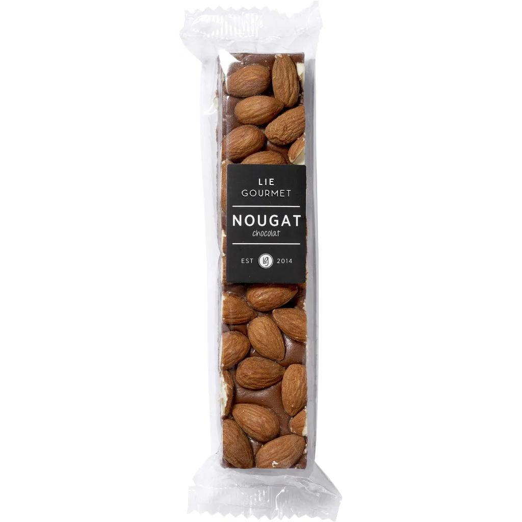 Lie Gourmet  Fransk nougat m. chokolade - brun