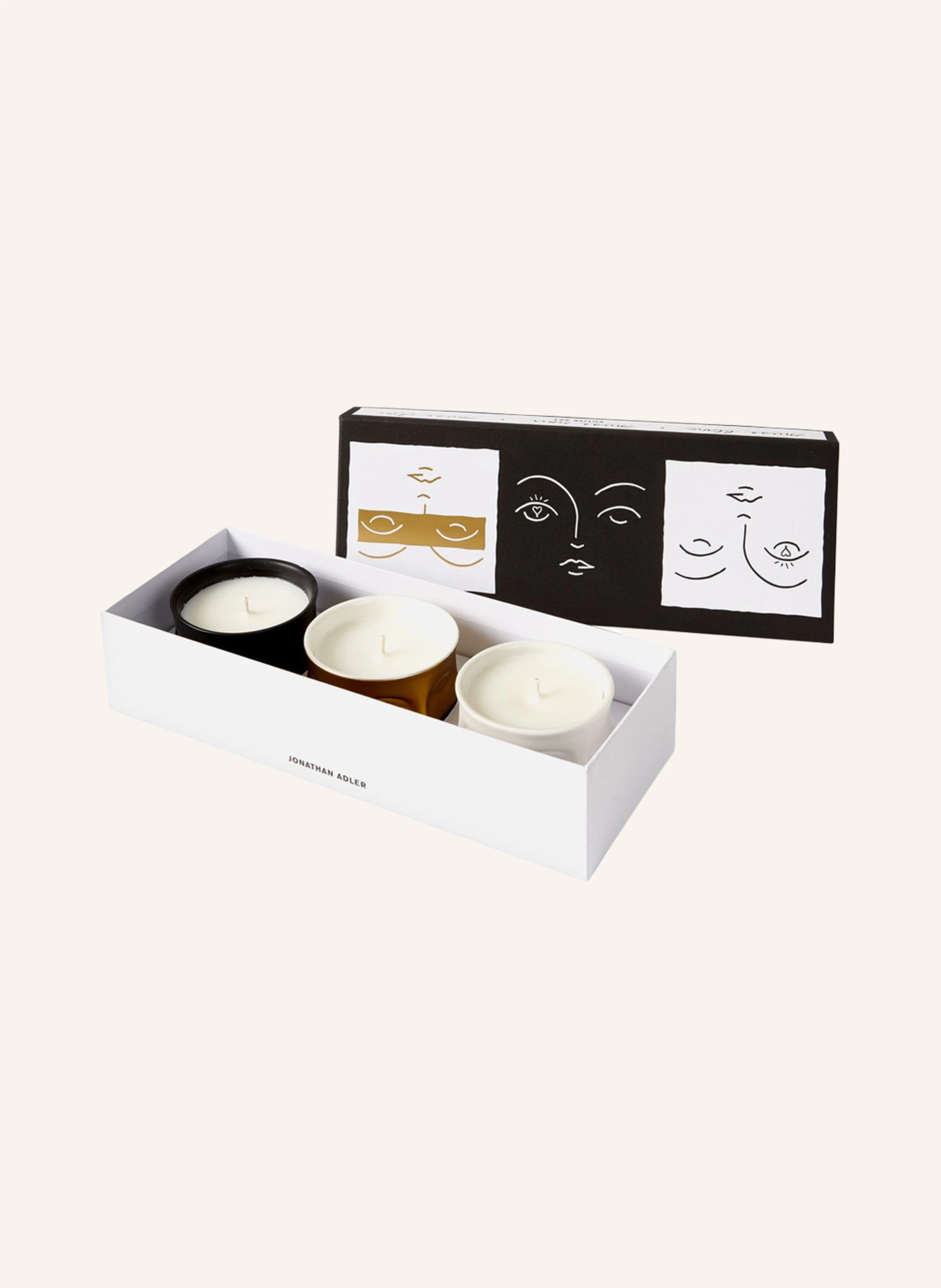 JONATHAN ADLER 3er-Set Kerzen MUSE VOTIVE