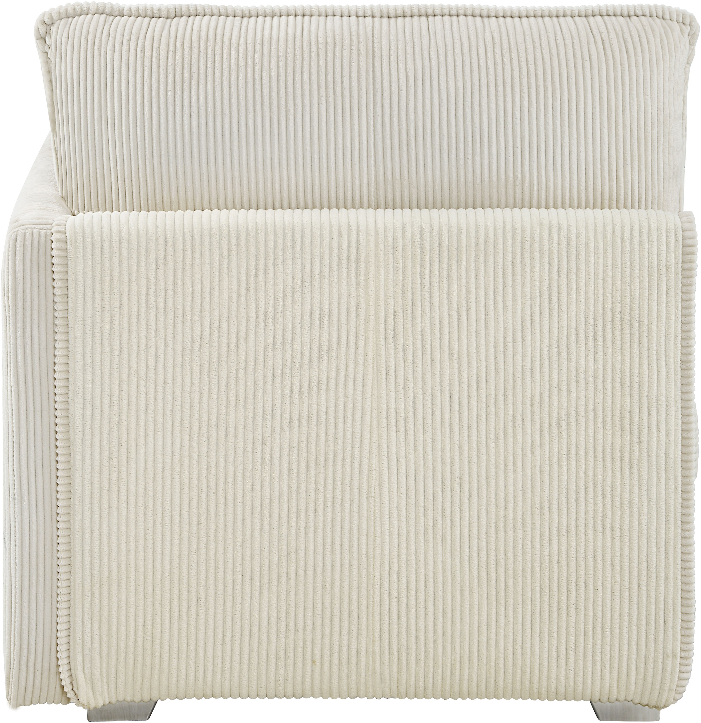 ATLANTIC home collection Wohnlandschaft modularer 4-Sitzer mit 2 Hockern, weicher Cordbezug