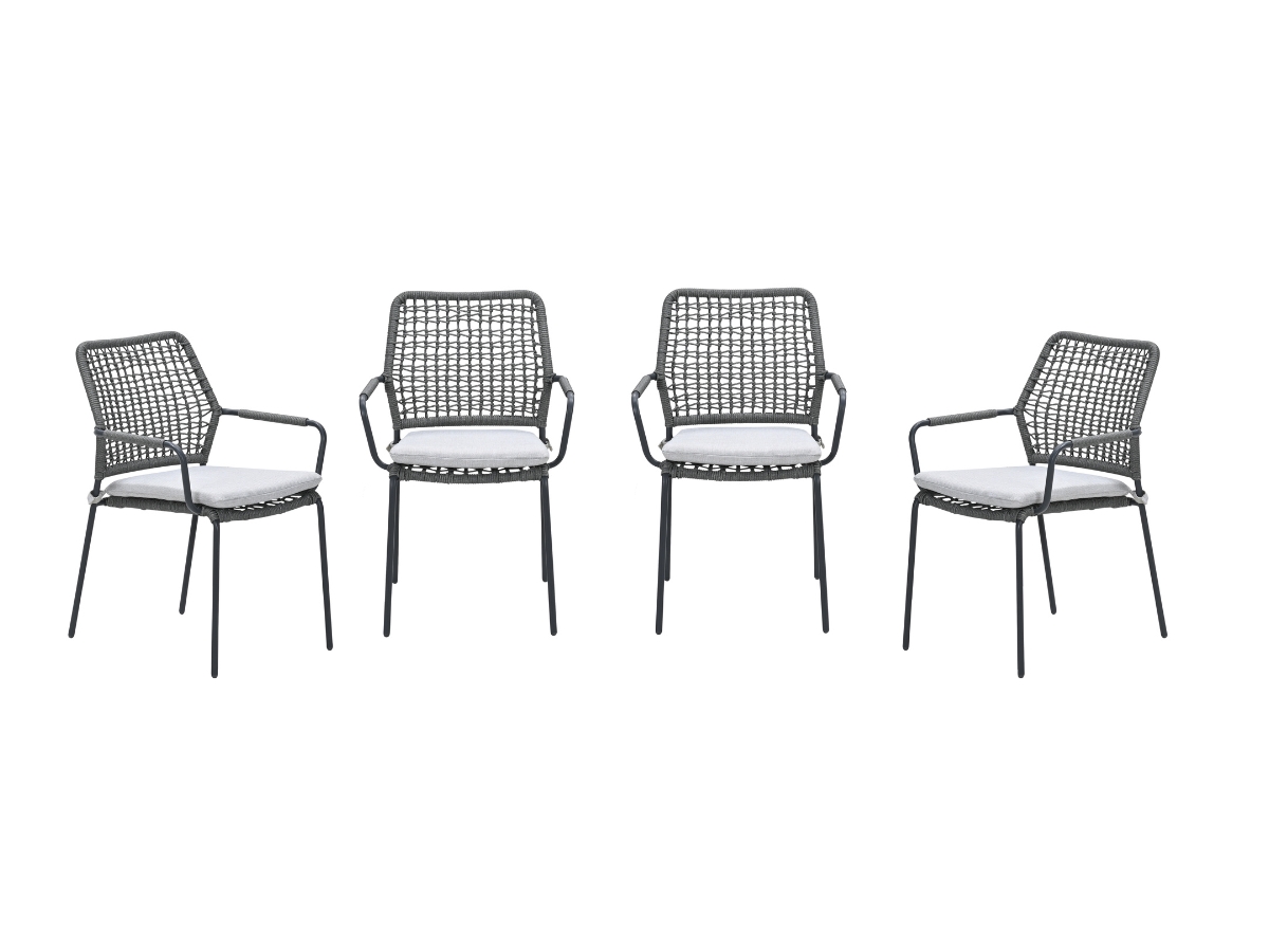 Garden Impressions Swifty Taupe tuinstoel - Set van 4