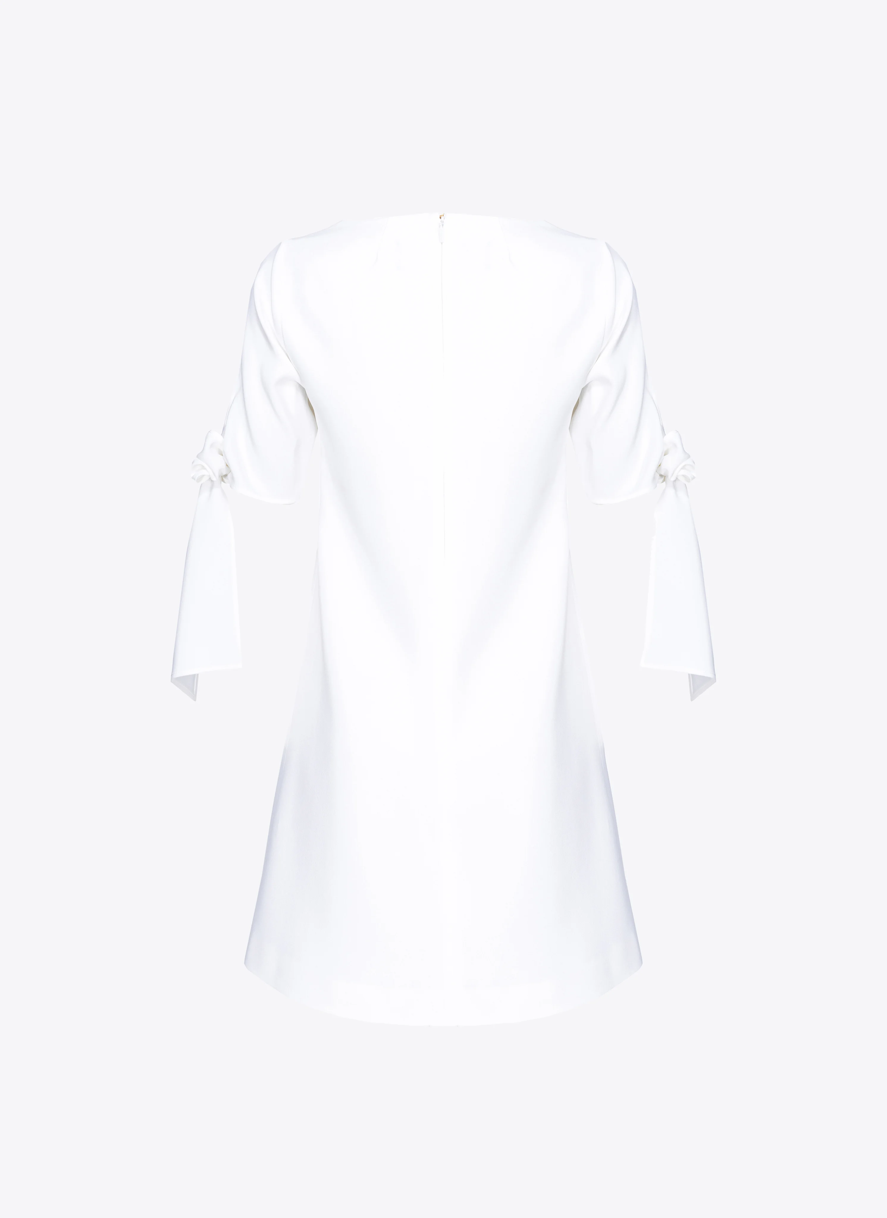 Mini-robe à manches nouées | Blanc