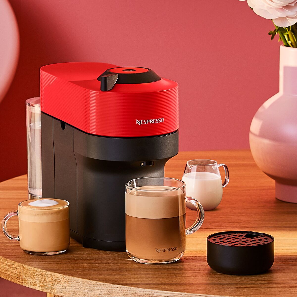 Vertuo POP kaffemaskin, 0.6 liter, spicy red