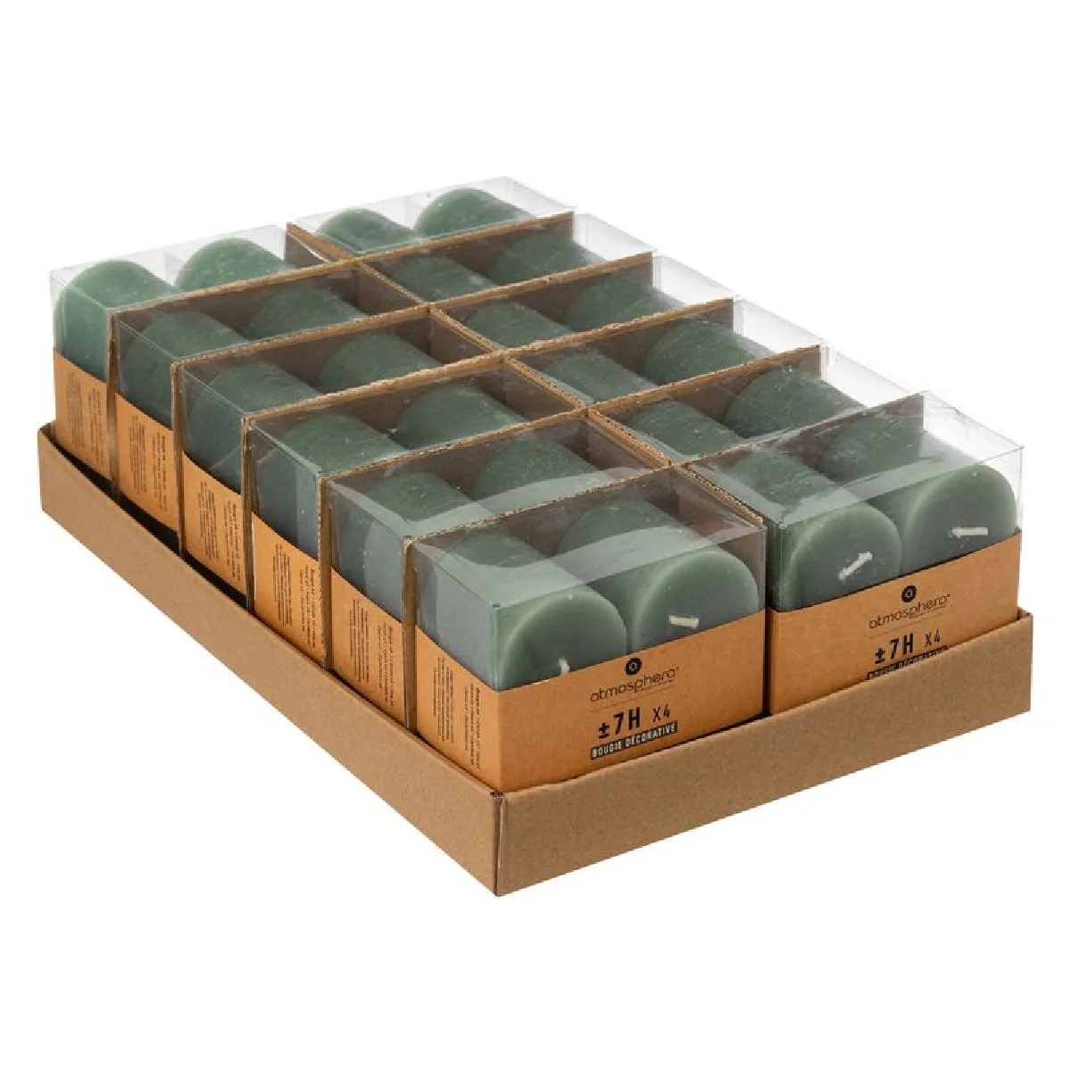 But Bougie OLIA - Vert - Lot de 4